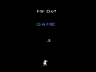 Mr. Do! title screen for Atari 2600